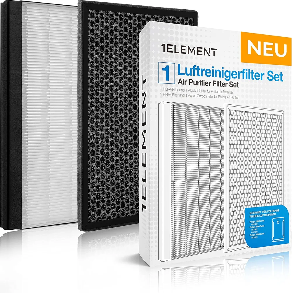 2er Filter-Set für Philips Luftreiniger [AC2882, AC2887, AC2889 & AC3829]